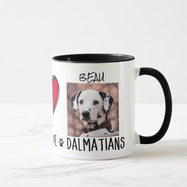 Dalmatiner Eigentümer Peace Liebe Hund liebt Tasse (Rechts)