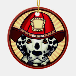 Dalmatiner Feuerwehrschmuck Keramik Ornament