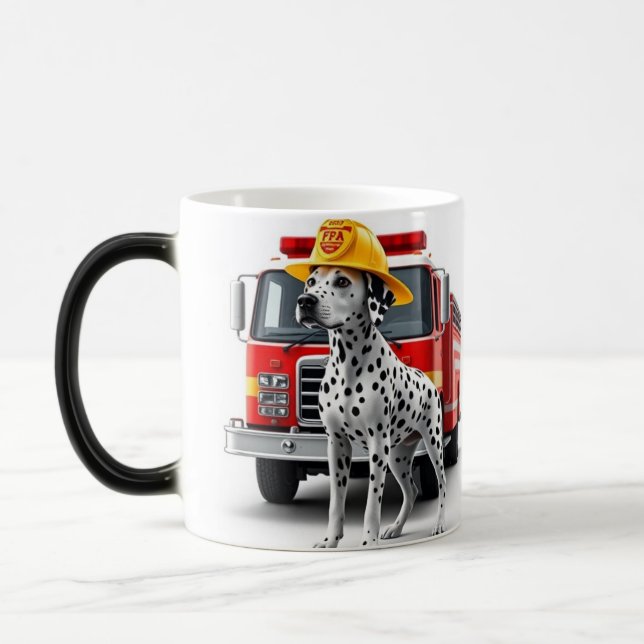 Dalmatiner Fire Truck Tasse 15oz (Links)