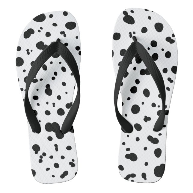 Dalmatiner Flecken Druck Flip Flops (Fußbett)