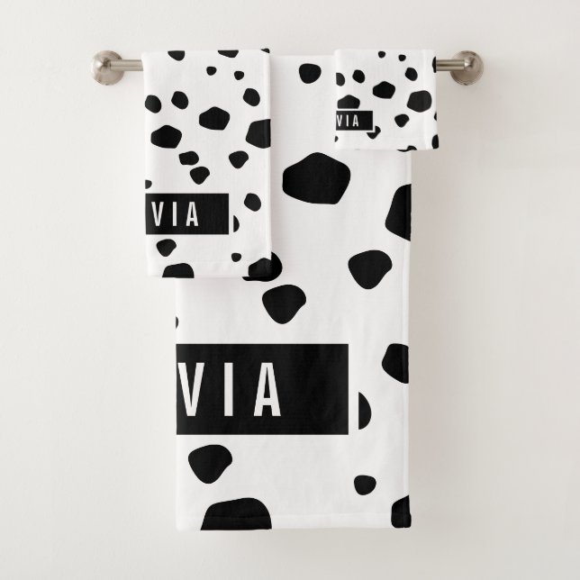 Dalmatiner für klassische Individuelle Name - Must Badhandtuch Set (Insitu)