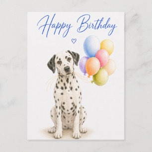 Dalmatiner Geburtstag Postkarte