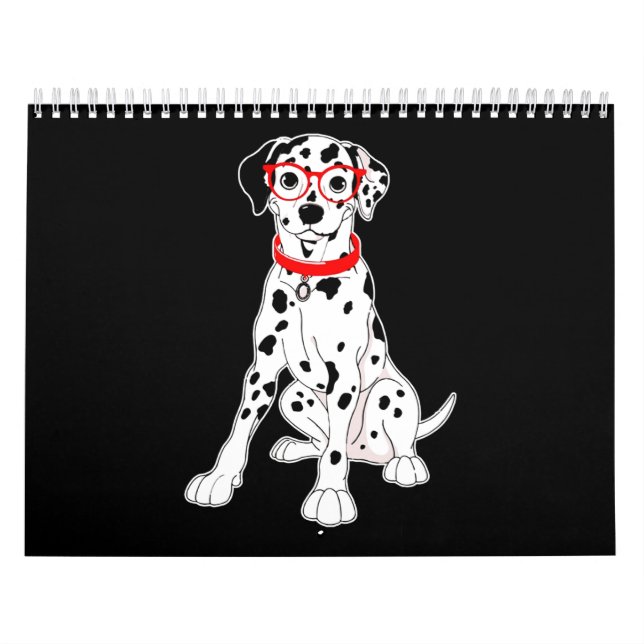 Dalmatiner-Geschenk | Dalmatiner mit Brillen Kalender (Titelbild)