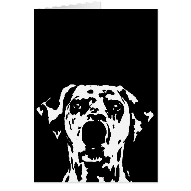 Dalmatiner-Geschenke - Karte (Vorne)