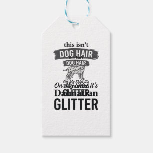 Dalmatiner Glitter Lustiger Hundehaar Zitat Design Geschenkanhänger