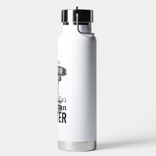 Dalmatiner Glitter Lustiger Hundehaar Zitat Design Trinkflasche
