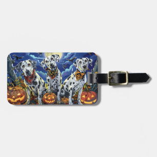 Dalmatiner Halloween Gruselig Gepäckanhänger