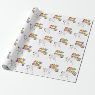 Dalmatiner Happy Birthday Wrapping Paper Geschenkpapier