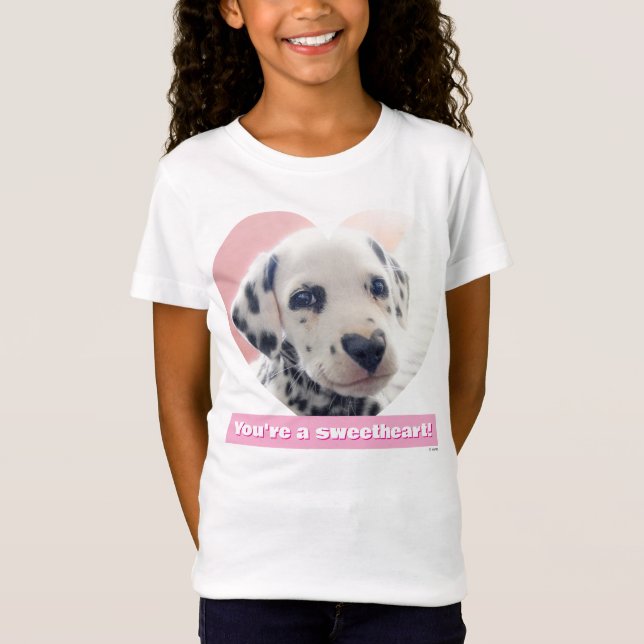 Dalmatiner-Herz-Nase T-Shirt (Vorderseite)