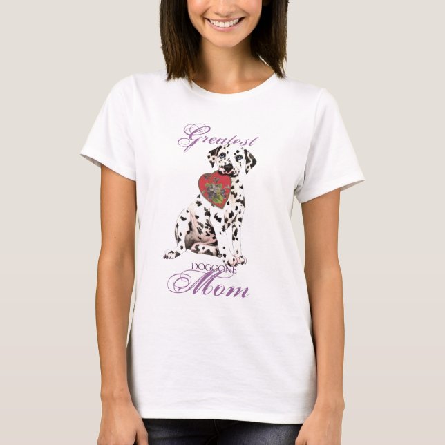 Dalmatiner Herzstück Mama T-Shirt (Vorderseite)