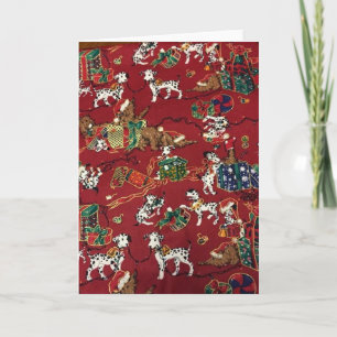 Dalmatiner Holiday Print Feiertagskarte