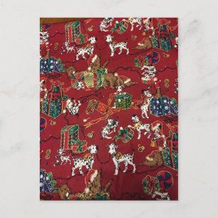 Dalmatiner Holiday Print Feiertagspostkarte