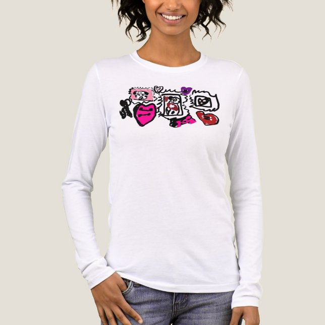 Dalmatiner hübsch  Tri-Blend shirt (Vorderseite)
