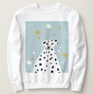 Dalmatiner Hund Abstrakt Illustration Sweatshirt