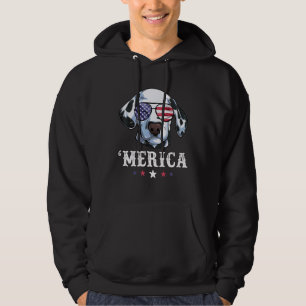 Dalmatiner Hund American USA Flag Patriotic 4. J Hoodie