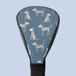 Dalmatiner Hund Aquamarin grün Golf Headcover