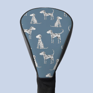 Dalmatiner Hund Aquamarin grün Golf Headcover