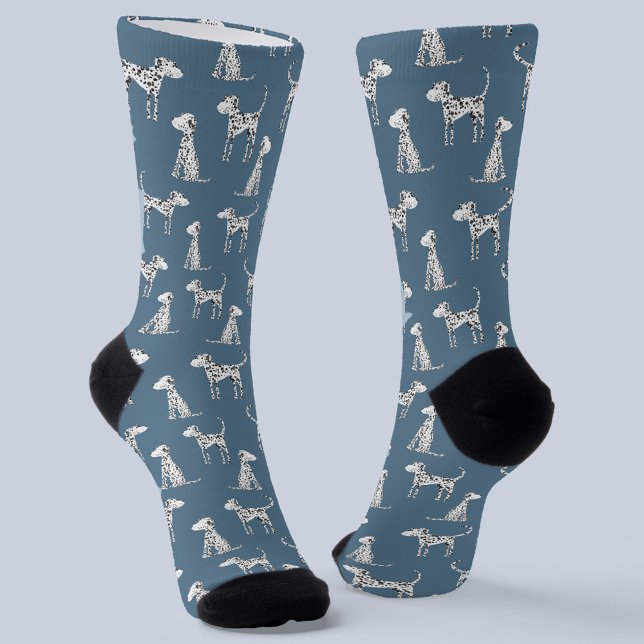 Dalmatiner Hund Aquamarin grün Socken (Von Creator hochgeladen)