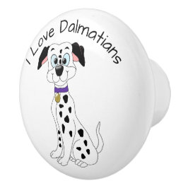 Dalmatiner-Hund-Design Keramikknauf