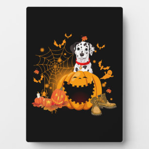 Dalmatiner Hund Halloween Dalmatiner Hund Hallowee Fotoplatte