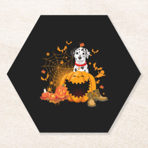 Dalmatiner Hund Halloween Dalmatiner Hund Hallowee Untersetzer