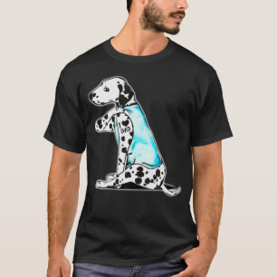 Dalmatiner Hund Ich liebe Mama Tätowierter Hund Mu T-Shirt