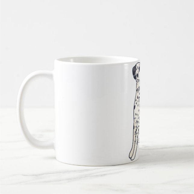 Dalmatiner Hund Magie Kaffeetasse (Links)