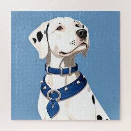 Dalmatiner Hund mit blauem Collar Puzzle
