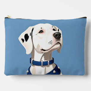 Dalmatiner Hund mit blauem Collar Zubehörtasche
