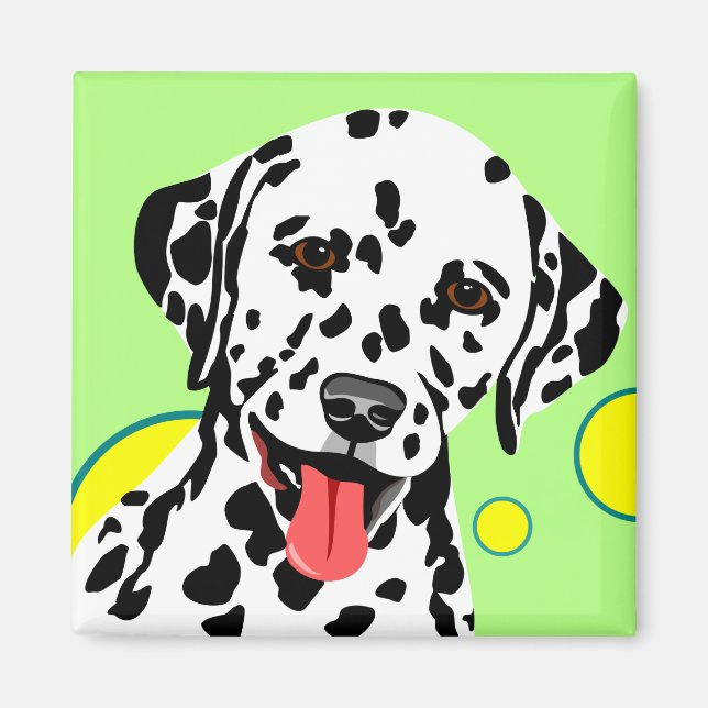 Dalmatiner-Hund mit Kreisen Magnet (Vorne)