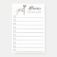 Dalmatiner-Hund personalisiert Liste tun