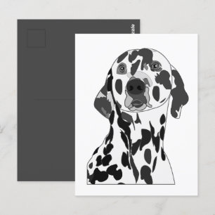 Dalmatiner Hund Postkarte