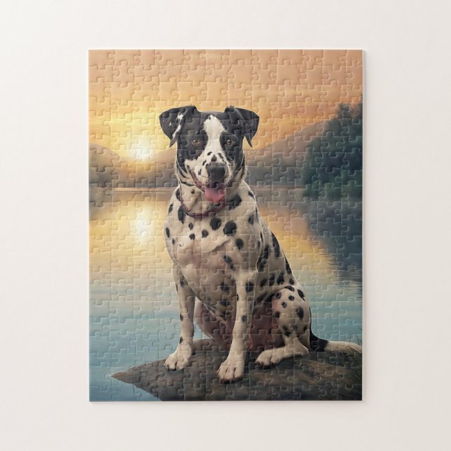 Dalmatiner Hund   Puzzle (Vertikal)