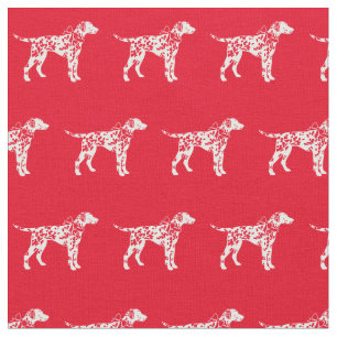 Dalmatiner Hund Silhouette Haustier Rot Stoff