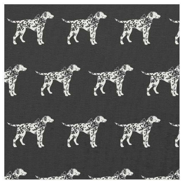 Dalmatiner Hund Silhouette Haustier Stoff (Nahaufnahme)