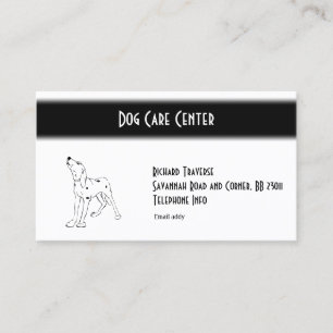Dalmatiner Hund Tier Visitenkarte