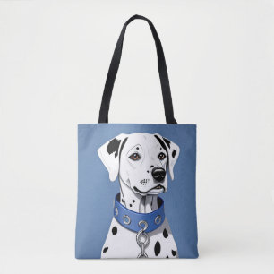 Dalmatiner Hund tragen einen blauen Collar