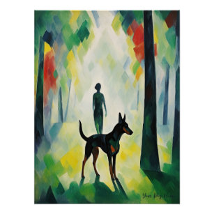 Dalmatiner-Hund wandern im Park 02 - Madeleine M Poster