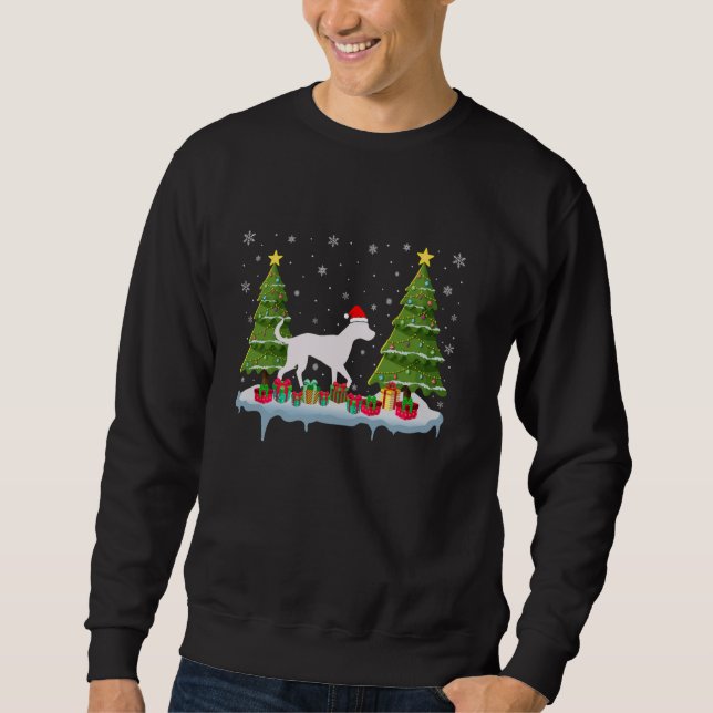 Dalmatiner Hund Xmas Tree Lighting Men Ugly Ch Sweatshirt (Vorderseite)