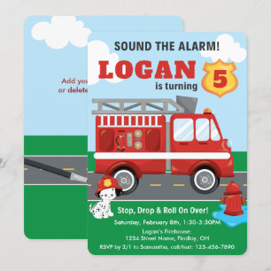 Dalmatiner Hund zum Geburtstag des Alarmanfalls Einladung