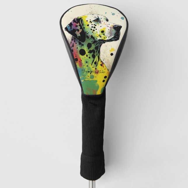 Dalmatiner Hund - Zusammensetzung 004 Golf Headcover (Vorderseite)