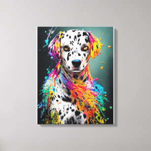 Dalmatiner Hunde Haustiere Niedliche adorable Tier Leinwanddruck