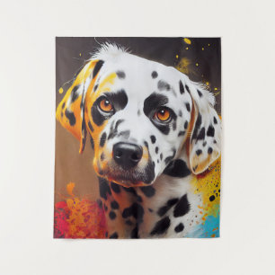 Dalmatiner Hunde Haustiere Niedliche adorable Tier Wandteppich