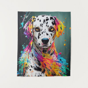 Dalmatiner Hunde Haustiere Niedliche adorable Tier Wandteppich