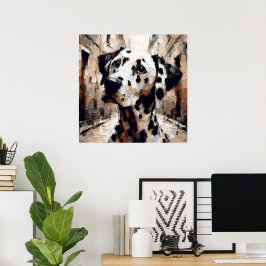 Dalmatiner-Hunde-Kunstposter Poster