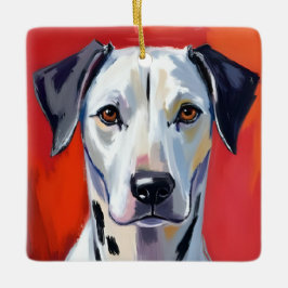 Dalmatiner | Hunde-Malerei Haustier Aquarell Keramikornament