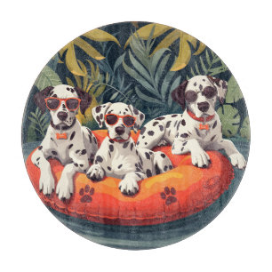 Dalmatiner Hunde Sommer Ananas Pool Float Schneidebrett