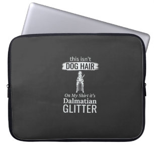 Dalmatiner-Hundehaar-Glitter Lustiges Haustier Laptopschutzhülle