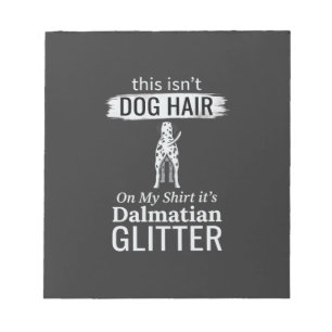 Dalmatiner-Hundehaar-Glitter Lustiges Haustier Notizblock