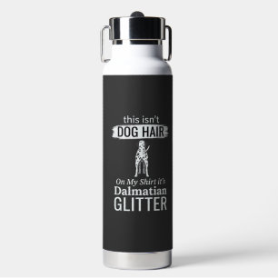 Dalmatiner-Hundehaar-Glitter Lustiges Haustier Trinkflasche